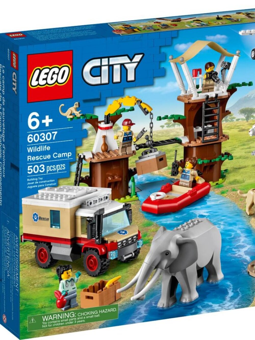 LEGO Wildlife Rescue Camp with over 500 pieces and box, 60307 - Picture 12 of 13